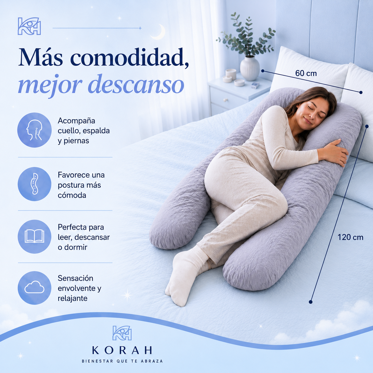 Almohada en forma de U