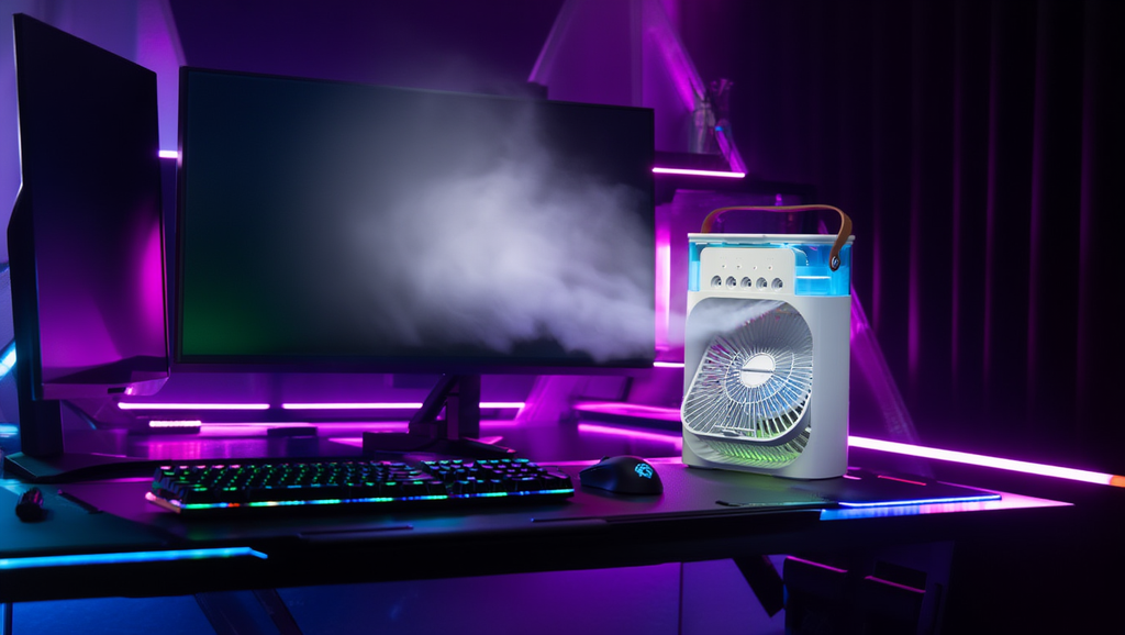 Mini Aire Acondicionado con Humidificador