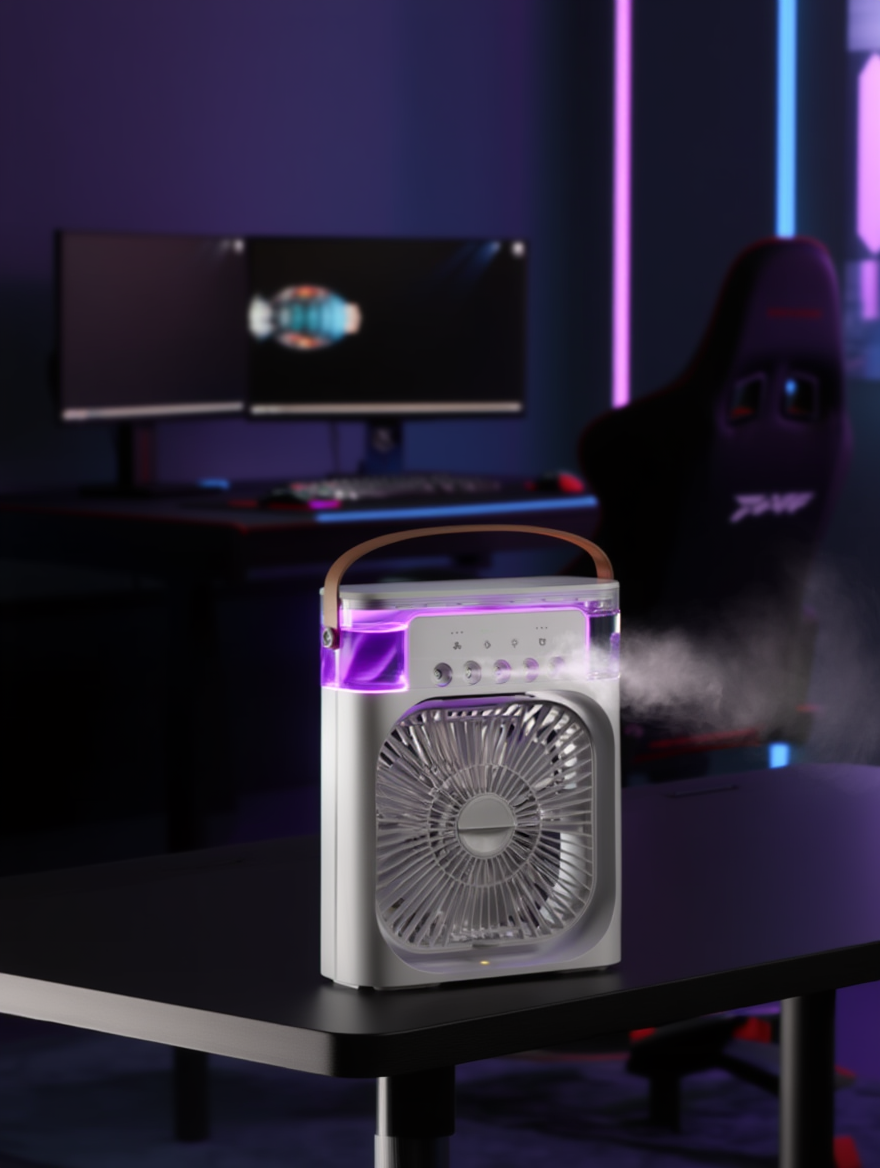 Mini Aire Acondicionado con Humidificador